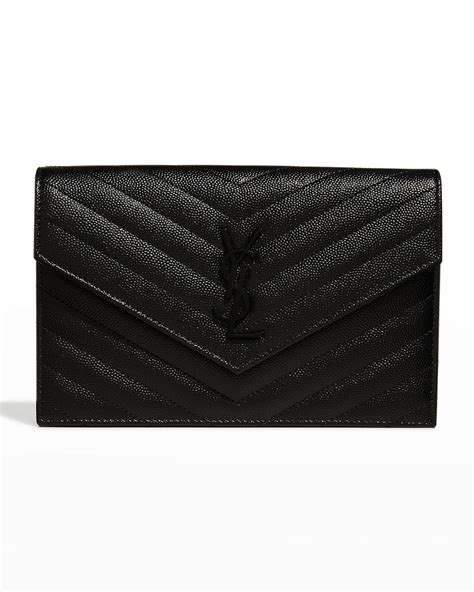 ysl envelope chain wallet small